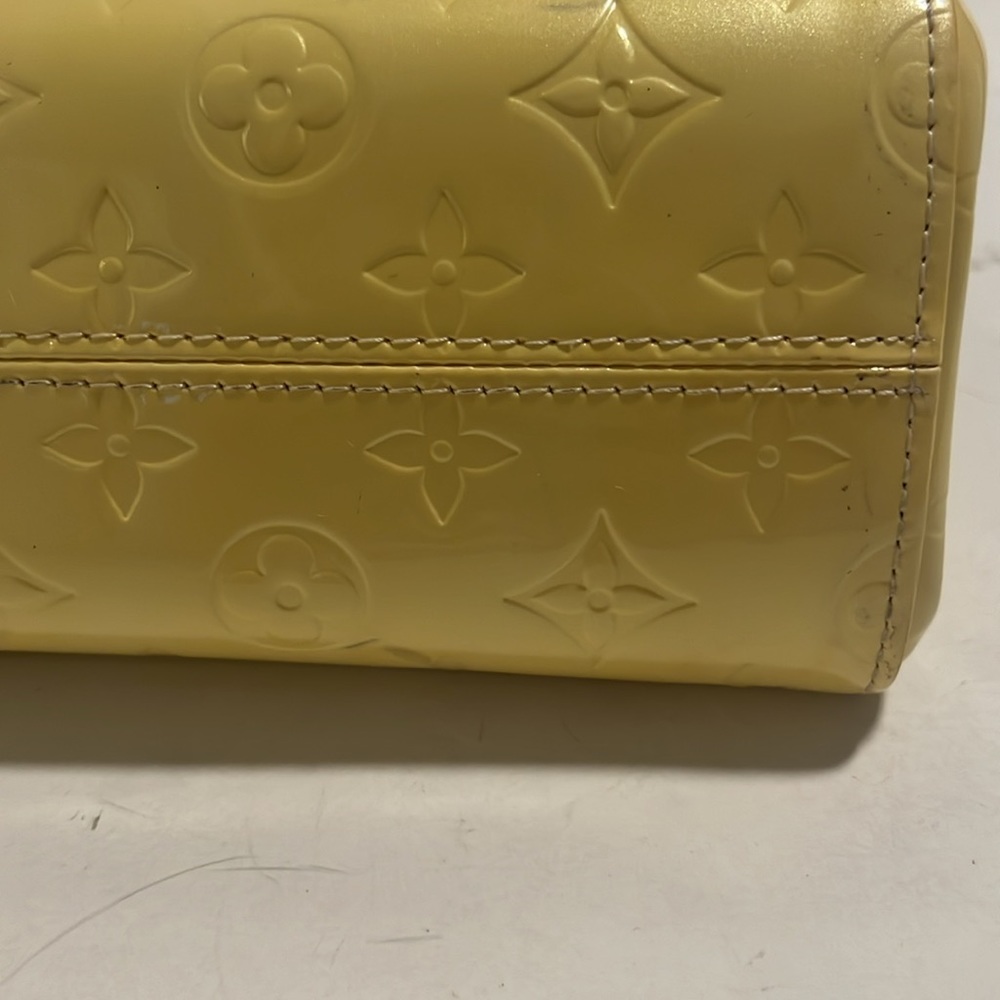 Louis Vuitton monogram vernis Roxbury Drive yellow handbag LM0076 - Picture 13 of 14